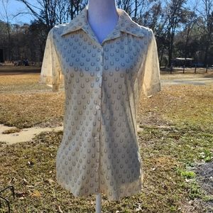 Vintage 70s Horseshoe Top